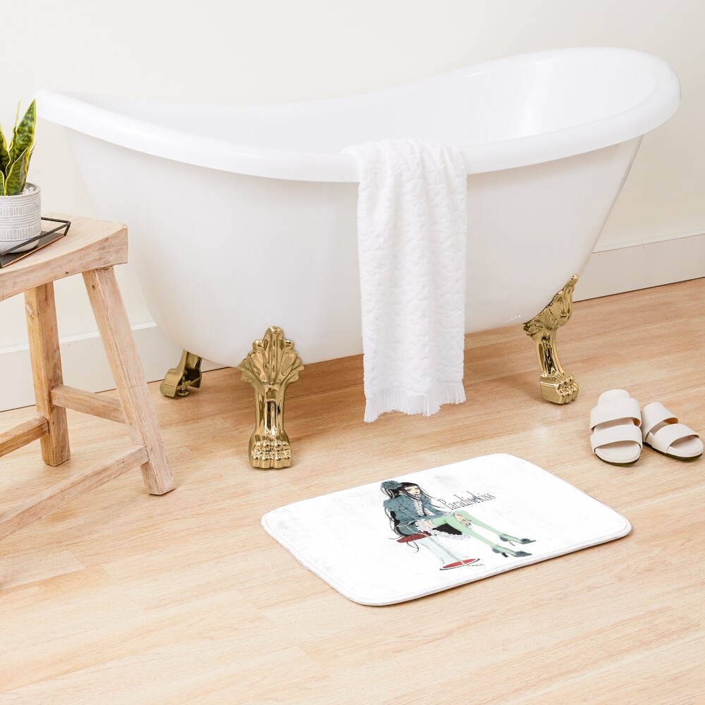 Timeless Vintage Print Design Bath Mat - Image 2