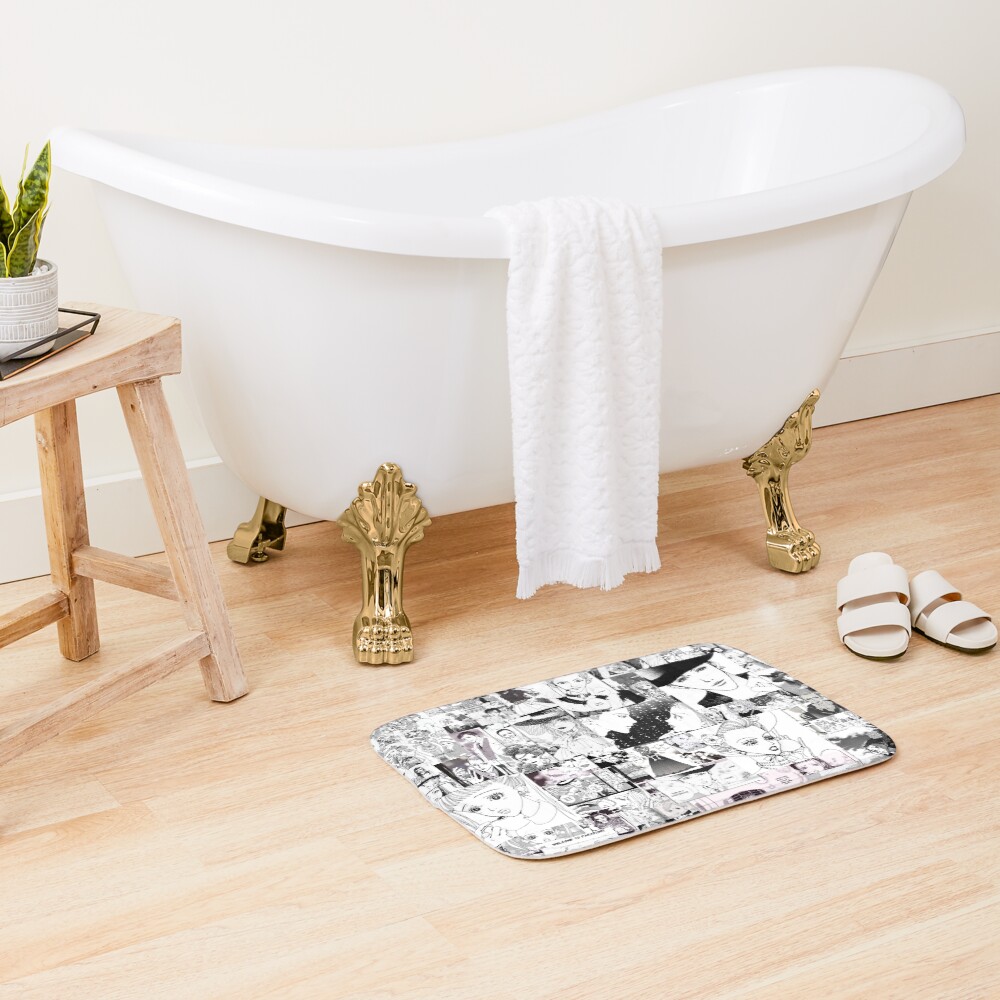 Vintage Graphic Print Bath Mat - Image 2