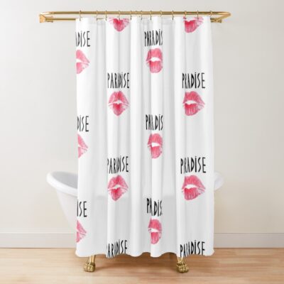 Timeless Vintage Print Design Shower Curtain