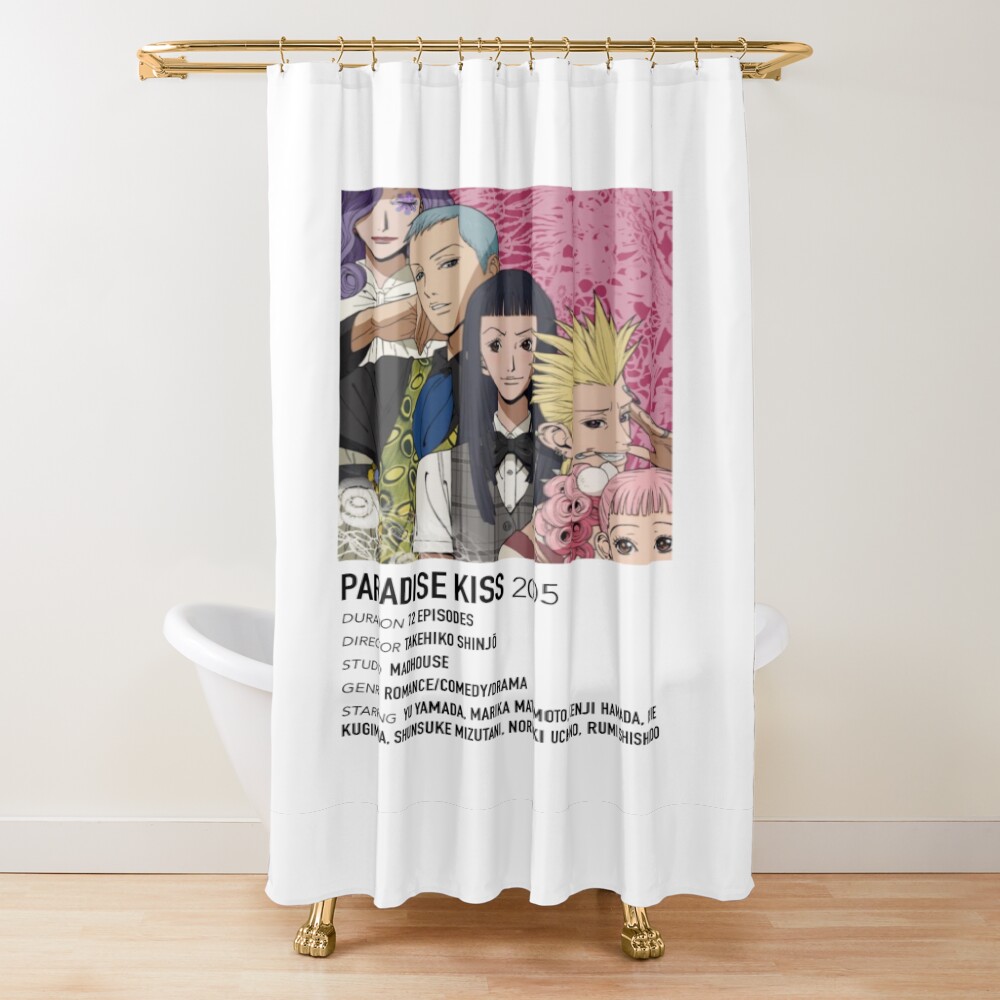 Paradise Kiss Illustrative Shower Curtain