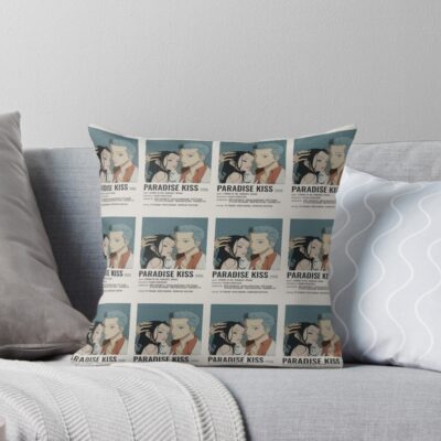 Paradise Kiss Yukari Caroline Hayakasa And Joji George Koizumi Throw Pillow