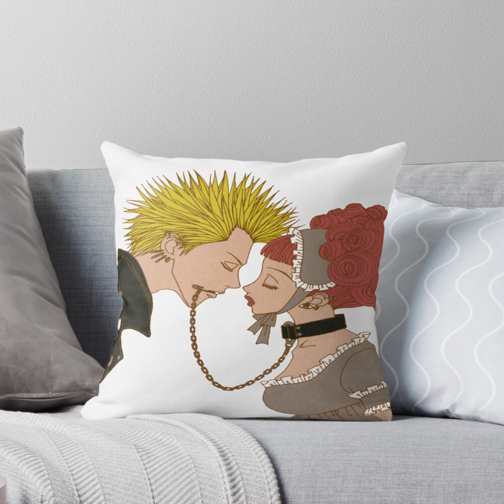 Paradise Kiss Vintage Manga Throw Pillow