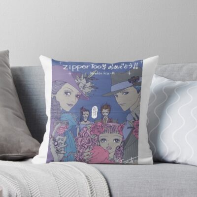 Paradise Kiss Zipper Colourful Throw Pillow